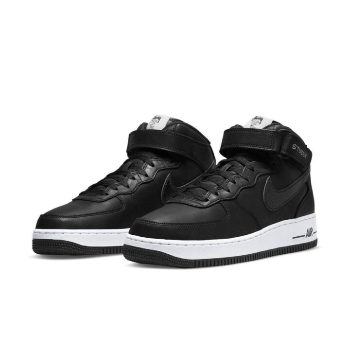 Nike Stüssy Air Force 1 MID fekete férfi utcai cipő