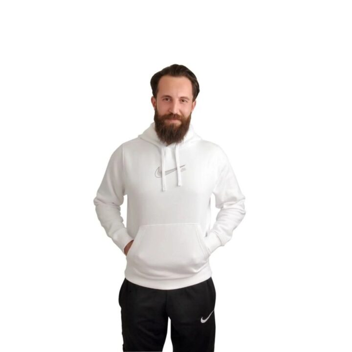 Nike fehér férfi pulóver
