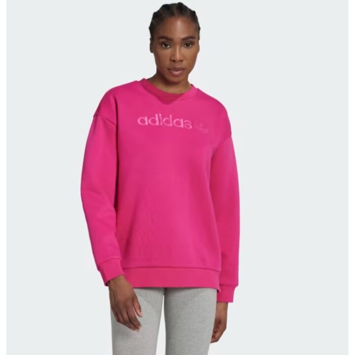 Adidas Boyfriend rózsaszín pulóver
