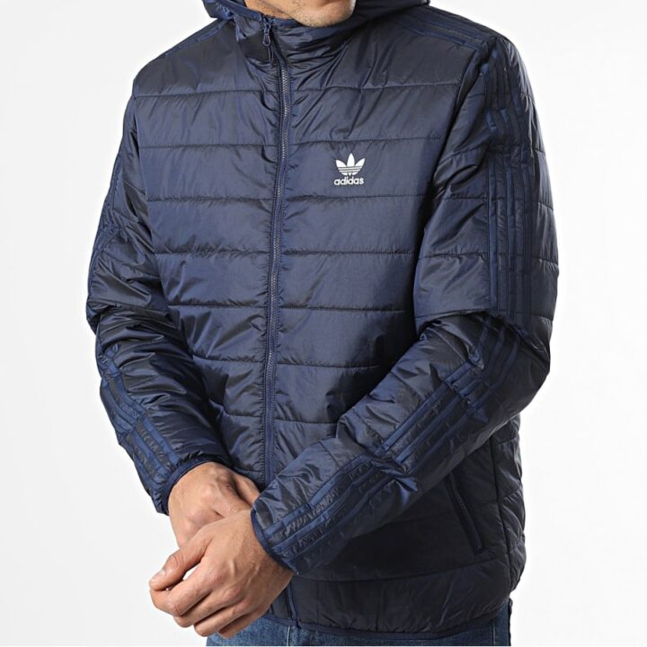 Adidas Padded Hooded Puffer kék férfi kabát