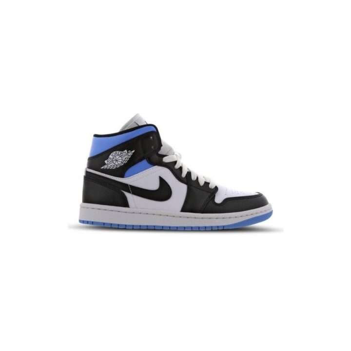 Jordan 1 MID Royal Black and Blue fekete utcai cipő