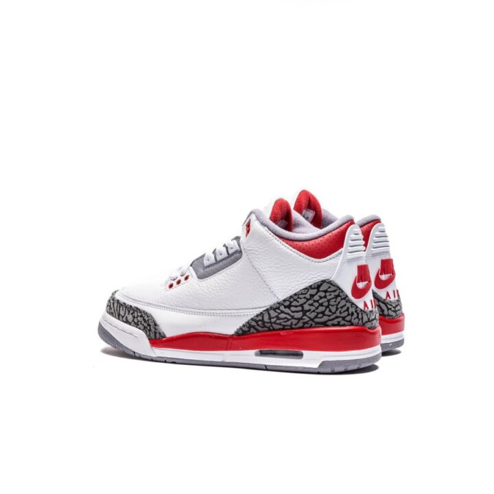 Jordan 3 Retro Fire Red fehér utcai cipő