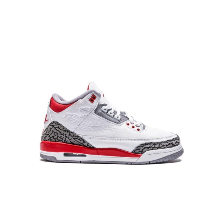 Jordan 3 Retro Fire Red fehér utcai cipő