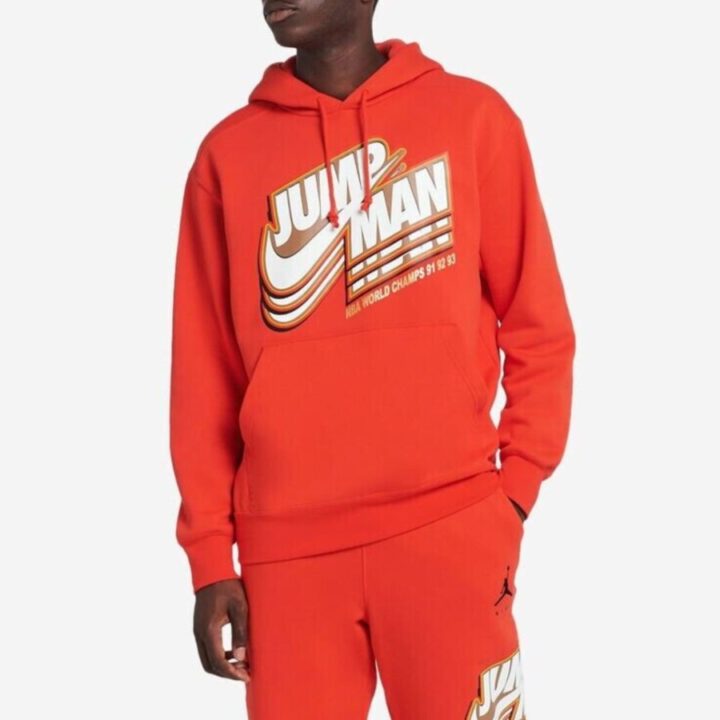 Jordan Jumpman Core Fleece narancs férfi pulóver