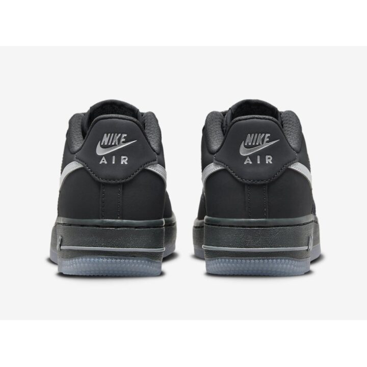 Nike Air Foce 1 Low Reflective Swoosh fekete utcai cipő