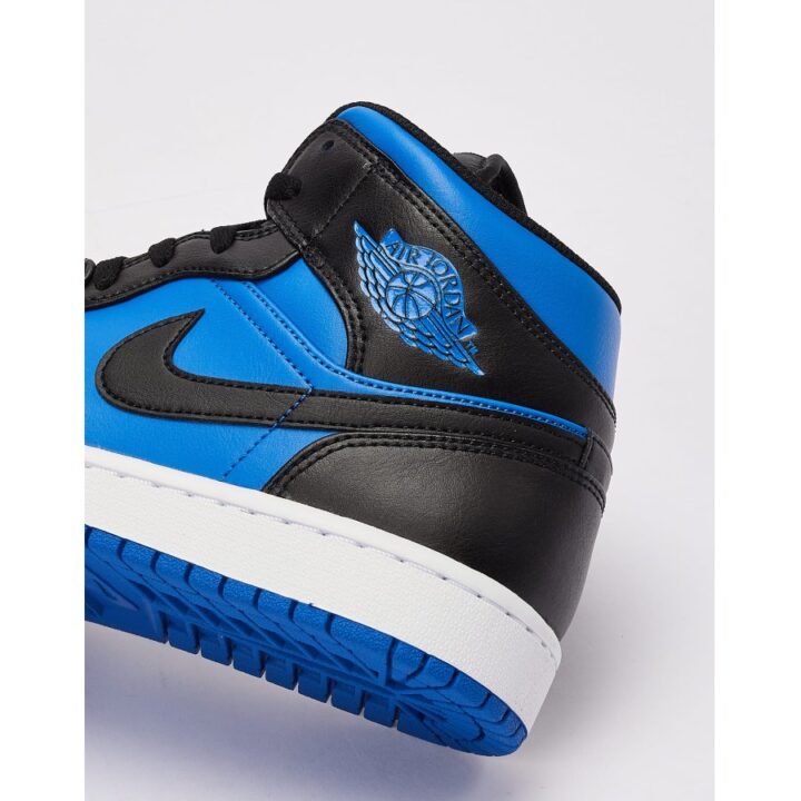 Jordan 1 MID Black and Royal Blue kék fiú utcai cipő