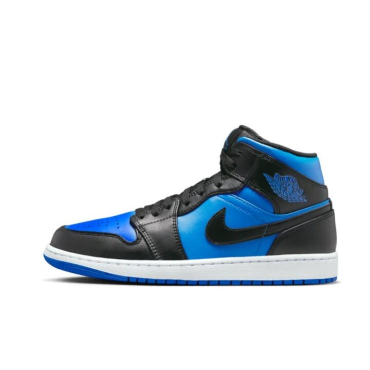 Jordan 1 MID Black and Royal Blue kék fiú utcai cipő