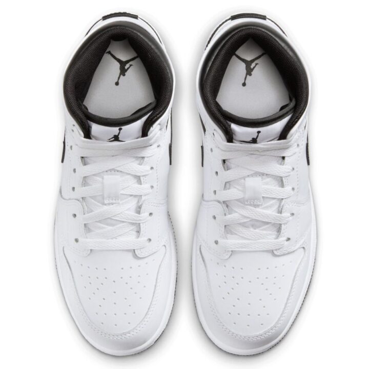 Jordan 1 MID White Black fehér utcai cipő