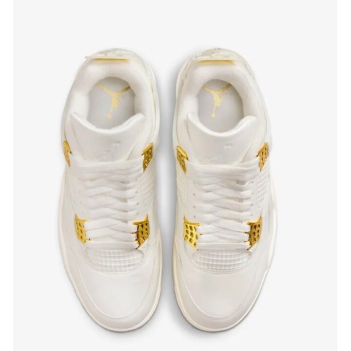 Jordan 4 Metallic Gold fehér utcai cipő