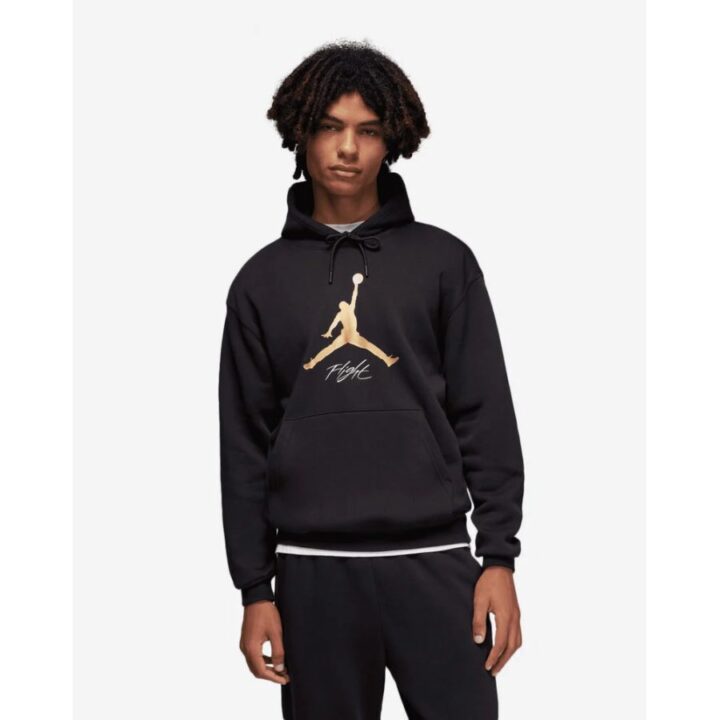 Jordan Essentials fekete férfi pulóver